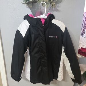 Swiss Tech Kids Black and White Puffer Jacket